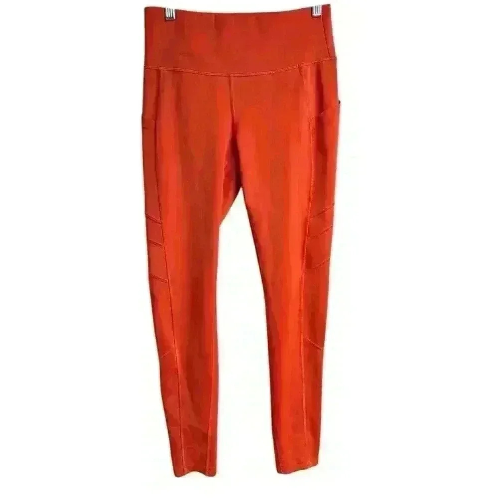 New Balance Orange Shape Shield 7/8 High Rise Side Pocket Leggings Size S - Picture 9 of 9